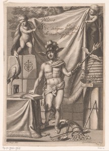 Allegorie op de handel met Mercurius