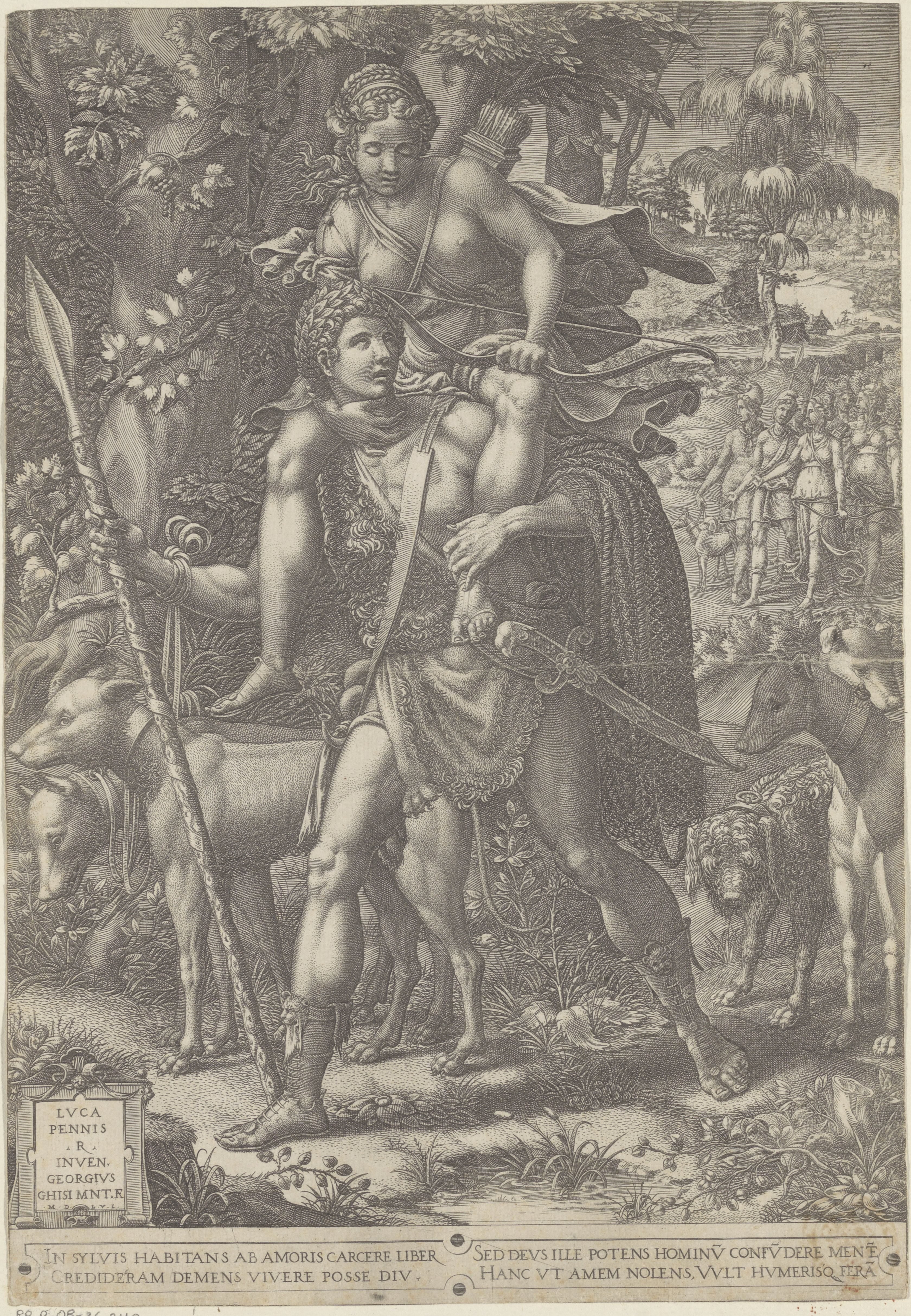 Allegorie op de Jacht by Giorgio Ghisi