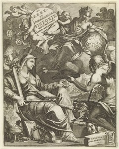 Allegorie op de kerk- en wereldgeschiedenis