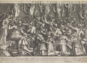 Allegorie op de overwinning van het Christelijke geloof (linker deel)