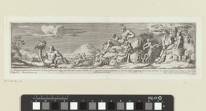 Allegorie op de route tussen Rome en Florence