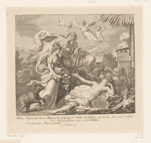 Allegorie op de stadsbrand van Ruppin in 1787