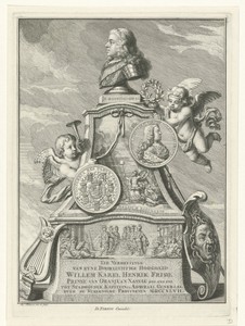 Allegorie op de verheffing van Willem IV tot stadhouder, 1747