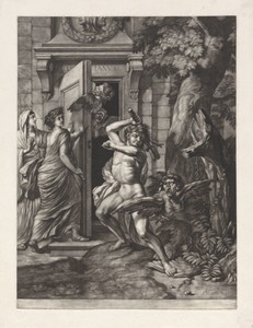 Allegorie op de Vrede van Nijmegen (1678): Hercules verslaat de harpijen voor de tempel van Janus