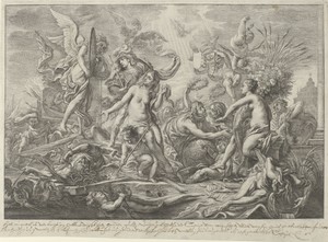 Allegorie op de Vrede van Westfalen, 1648