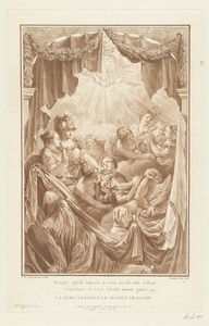 Allegorie op dood van Lodewijk XV