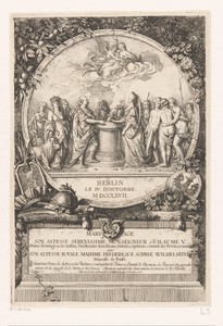 Allegorie op het huwelijk van Willem V en Wilhelmina van Pruisen, 1767