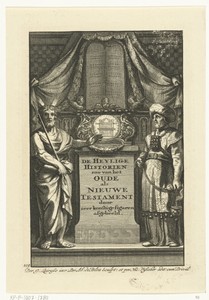 Allegorie op het Oude en Nieuwe Testament met Mozes en Aäron