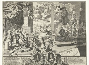 Allegorie op het verdrag van Altona, 1689