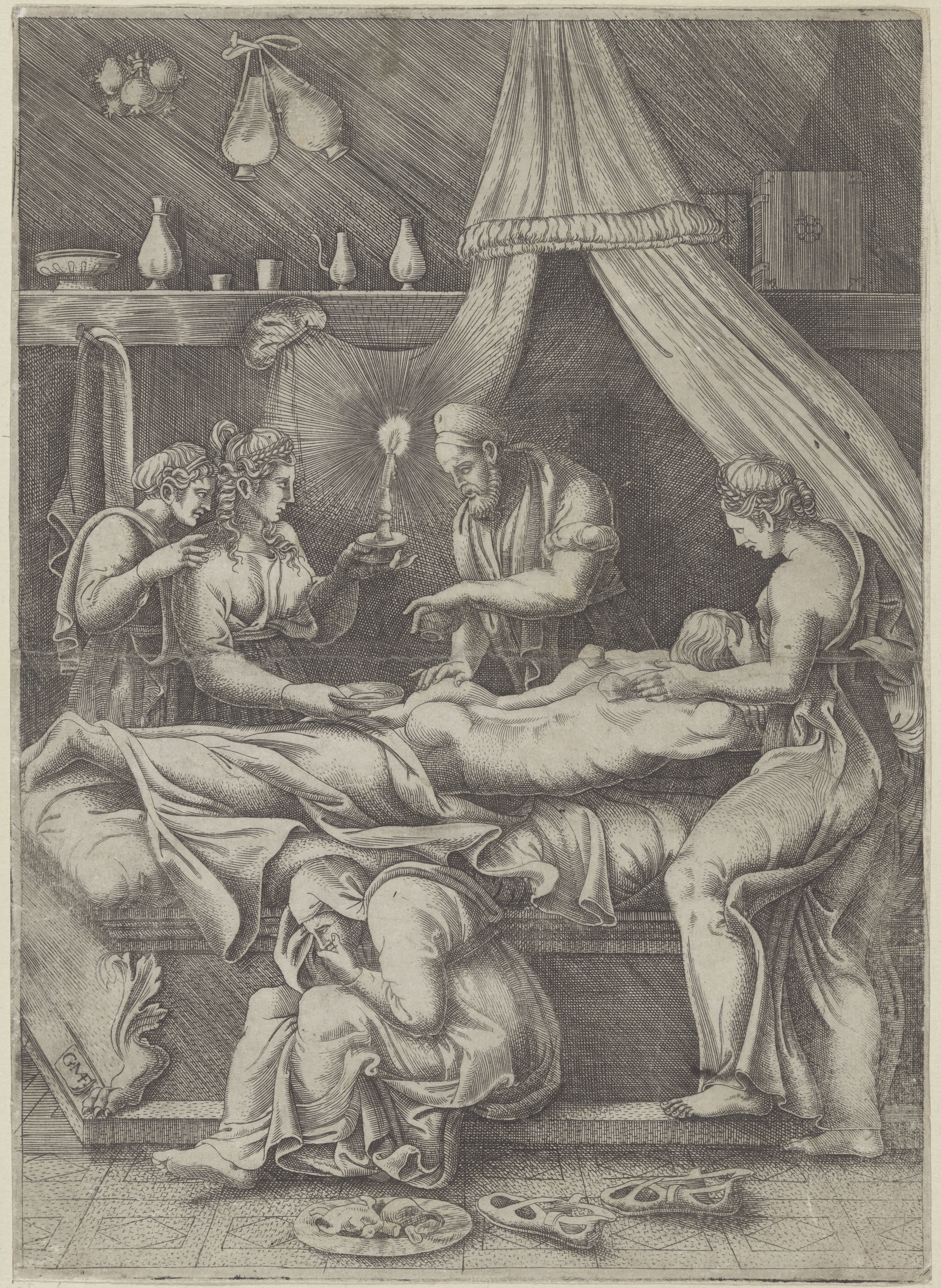 Allegorie van de Ziekte by Giorgio Ghisi