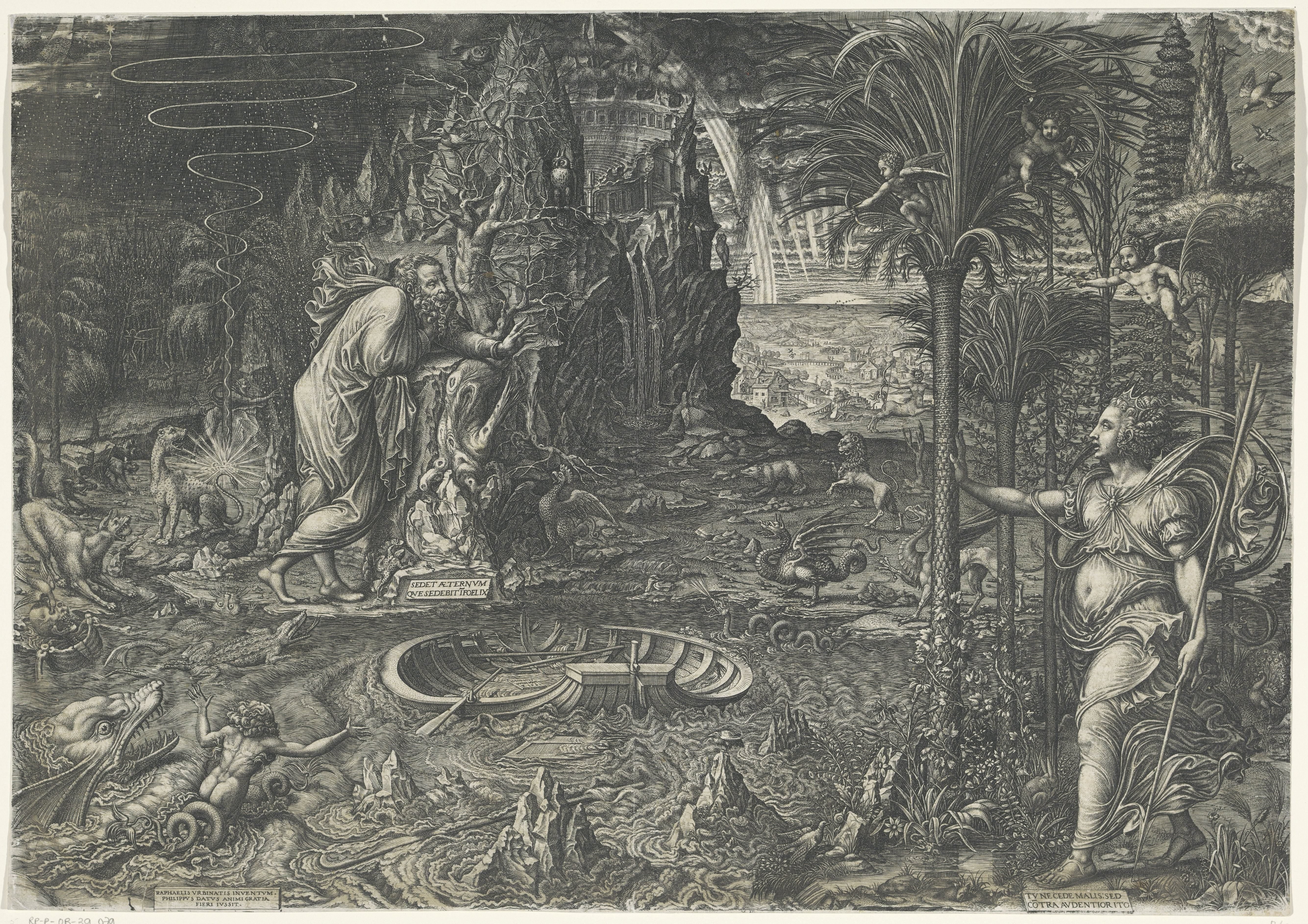 Allegorie van het Leven by Giorgio Ghisi