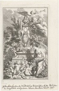 Allegorisch gedenkteken ter herinnering aan Maria Duyst van Voorhout, 1754