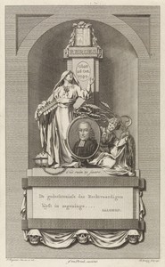 Allegorisch grafmonument voor Petrus Broes