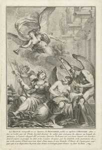Allegorische voorstelling met Frankrijk, Geschiedschrijving en Vader Tijd
