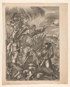 Allegorische voorstelling met het portret van Hans Adam von Schöning