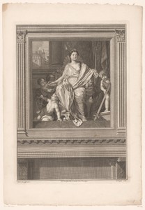 Allegorische voorstelling met Justitia