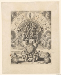 Allegorische voorstelling met portret van Maximiliaan II Emanuel van Beieren