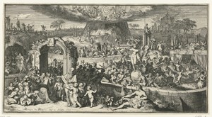 Allegorische voorstelling met Tabula Cebetis