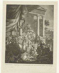 Allegorische voorstelling op het bondgenootschap tussen Nederland en Frankrijk, 1795