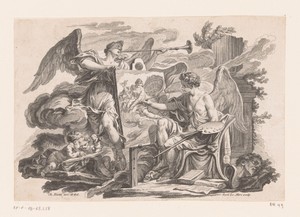 Allegorische voorstelling over de Schilderkunst