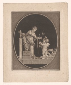 Allegorische voorstelling over eenheid