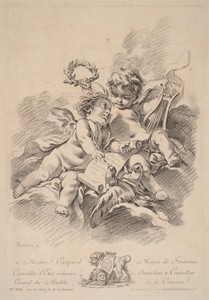 Allegory of Music with Two Cherubs and Doves (100)