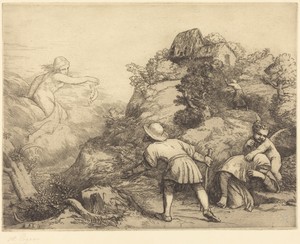 Allegory of the Peasant and Fortune (Le paysan et la fortune: Sujet allegorique