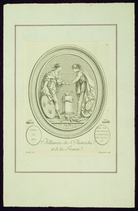 Alliance of Austria and France, from Madame de Pompadour's ""Suite of Prints""