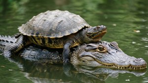 Alligator and Turtle