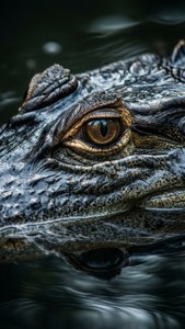 Alligator Eye Close-Up