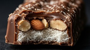 Almond Joy Half Bitten