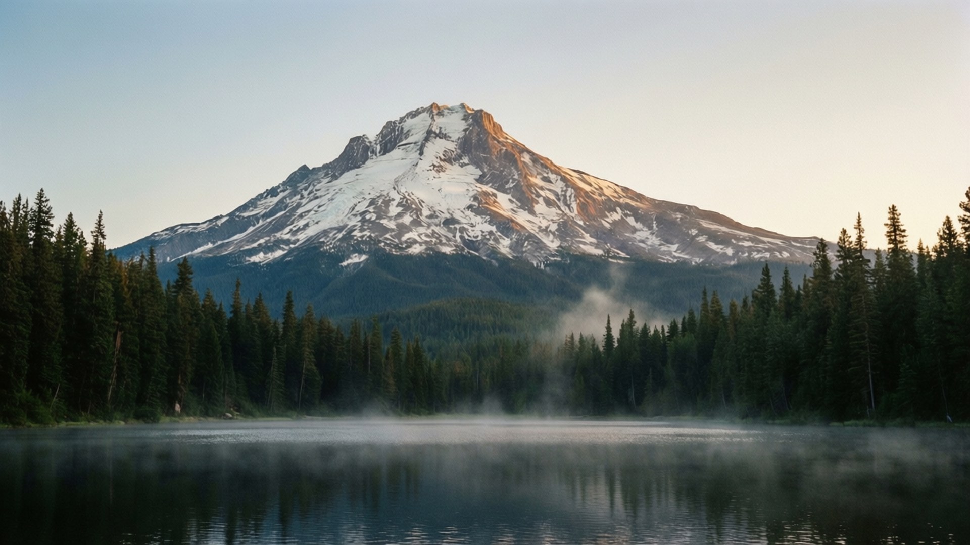 Alpine Dawn Splendor by Wallpapers.art Studio
