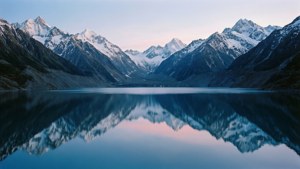 Alpine Lake Dawn Reflection