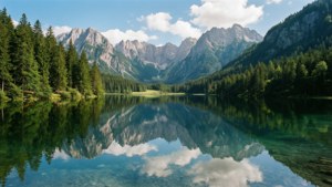 Alpine Lake Reflection