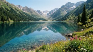 Alpine Lake Reflection