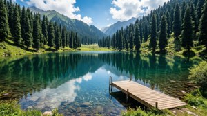 Alpine Lake Reflection
