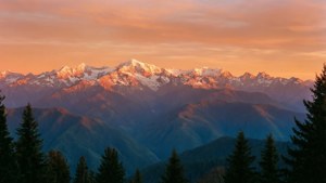 Alpine Sunset Glow