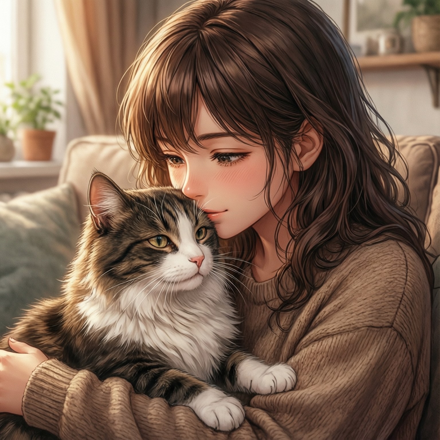 Alya Cat Russian Whisper by Wallpapers.art Studio