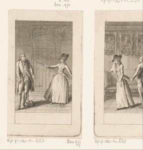 Amalia slaat Franz met een degen van zich af