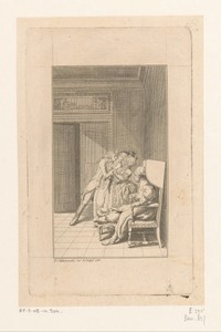 Amalie von Stolzenbach valt flauw als ze door haar geliefde Philip von Freudenthal wordt verrast