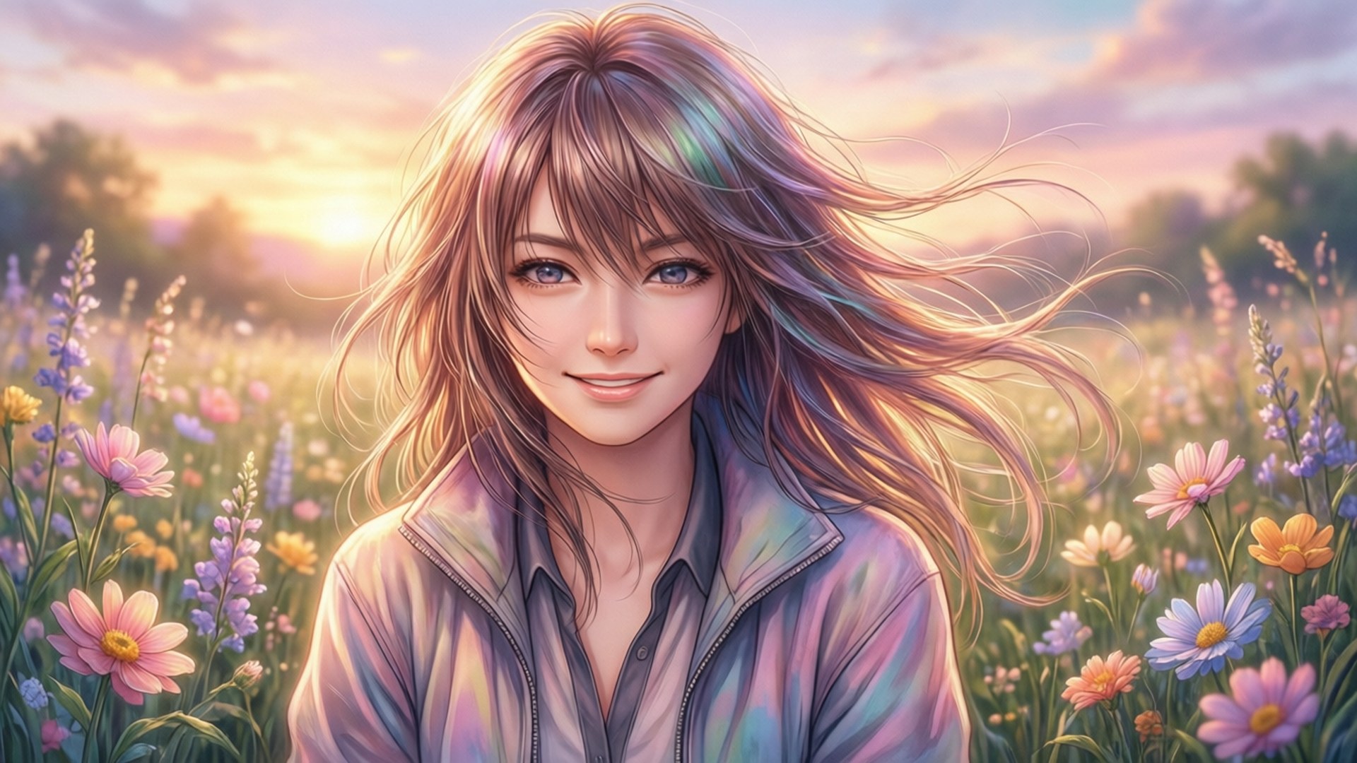 Amatori's Gentle Meadow by Wallpapers.art Studio