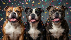 American Bully Trio Celebration