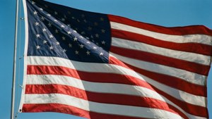 American Flag Waving