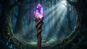 Amethyst Forest Staff