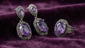 Amethyst Jewelry Set