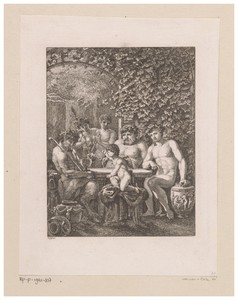 Amor bezoekt Bacchus en zijn gevolg