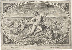 Amphitrite op een vis