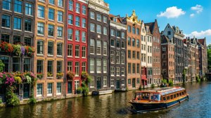 Amsterdam Row Houses on Singel