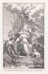 Amsterdamse Stedenmaagd omringd door putti