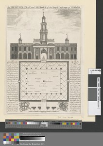 An Elevation, Plan, and History of the Royal Exchange of London